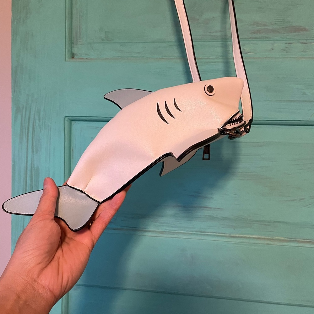 Shark crossbody purse